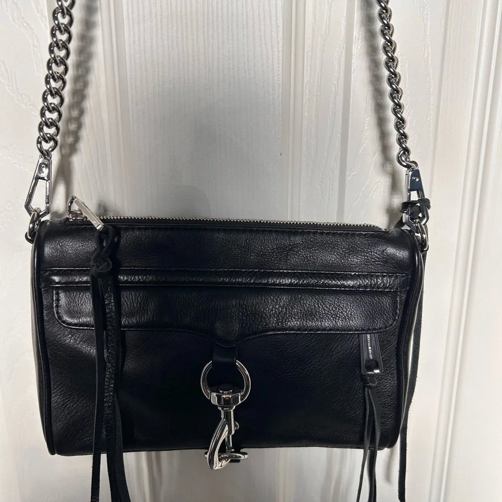 SOLD
Rebecca Minkoff - Black Leather Chain Strap Bag Mini - Picture 1 of 12